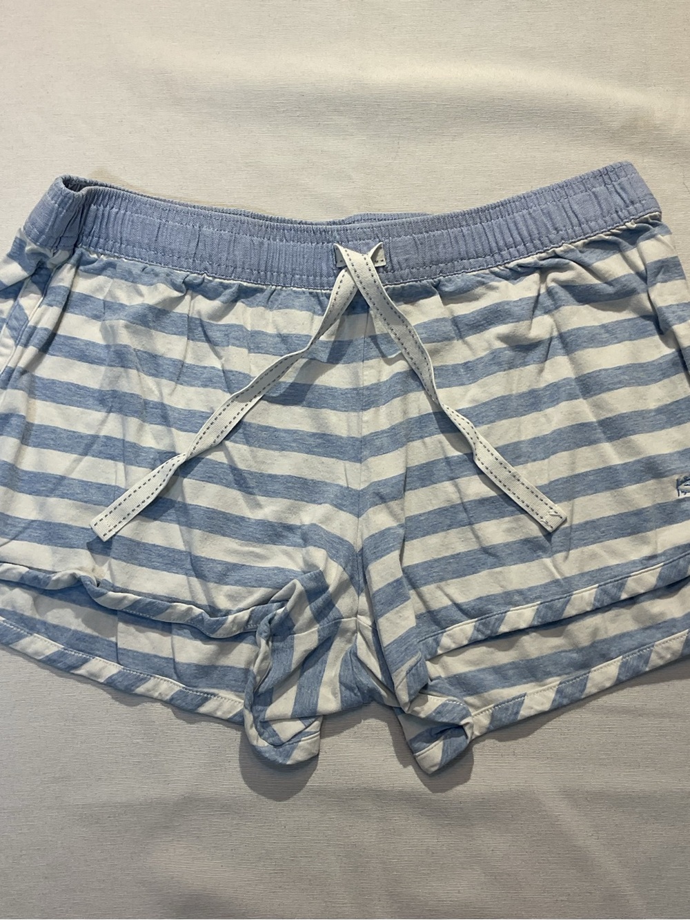 Southern Tide Blue and White Sleep Shorts Size S 95% Cotton Drawstring